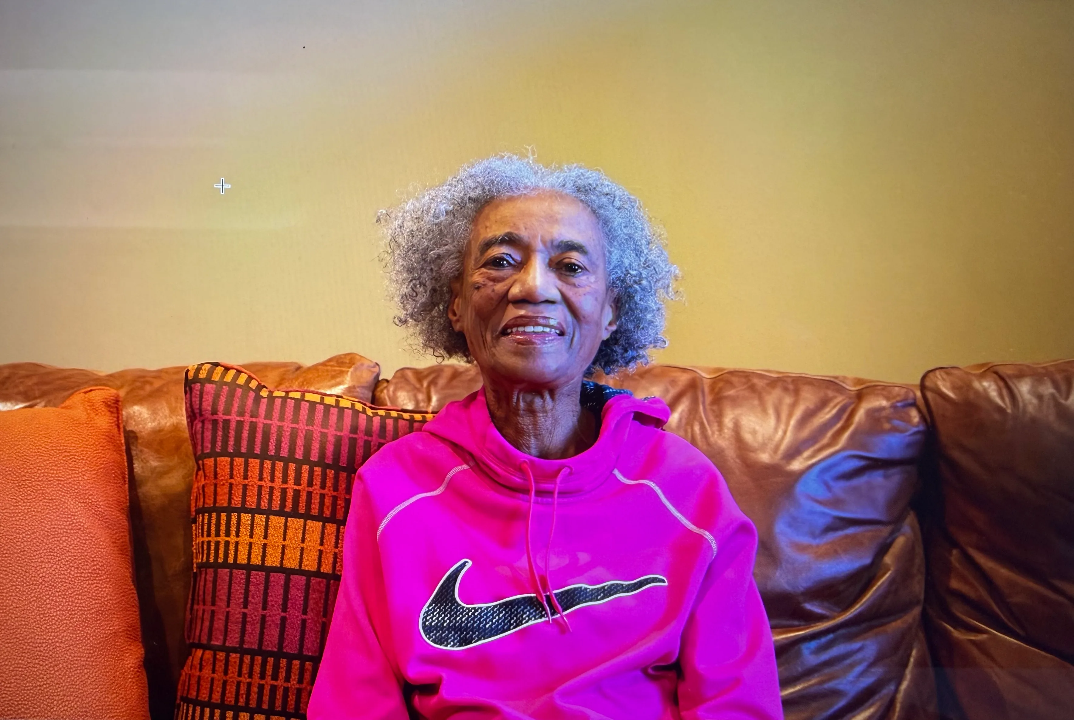 Miss Mary Clark walking