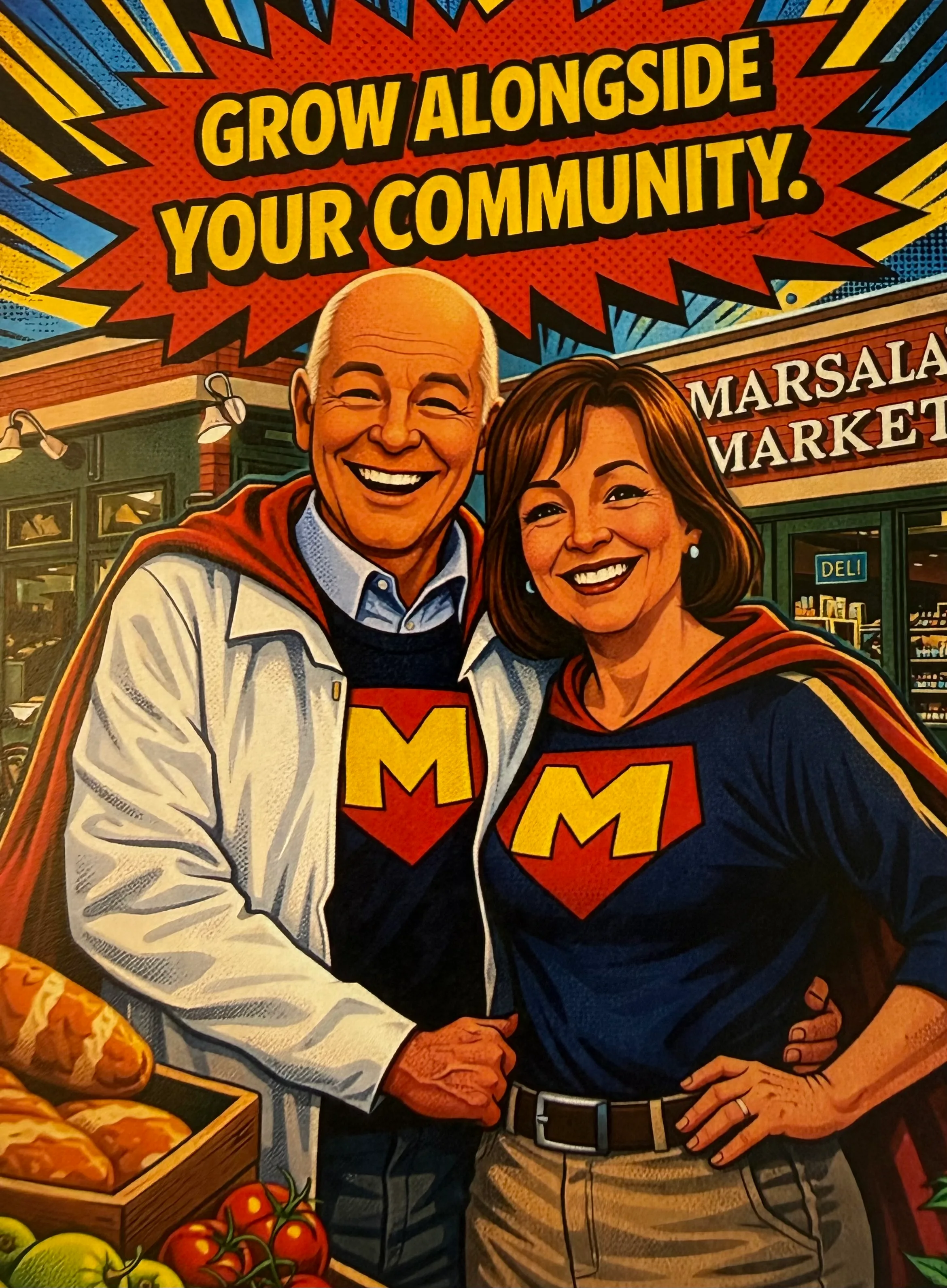 Debbie and Mark Hohenshell at Marsala’s Market