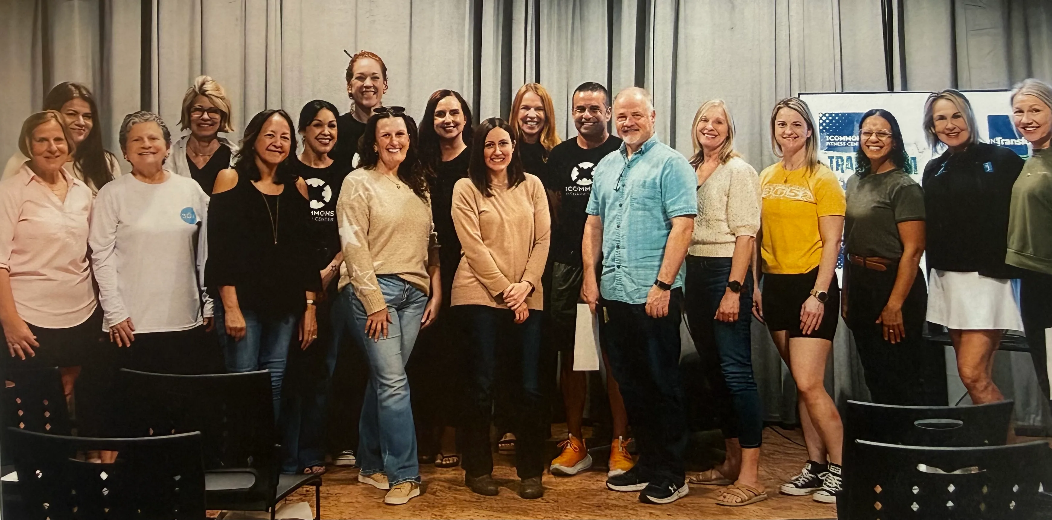 Commons Fitness community members celebrating their achievements