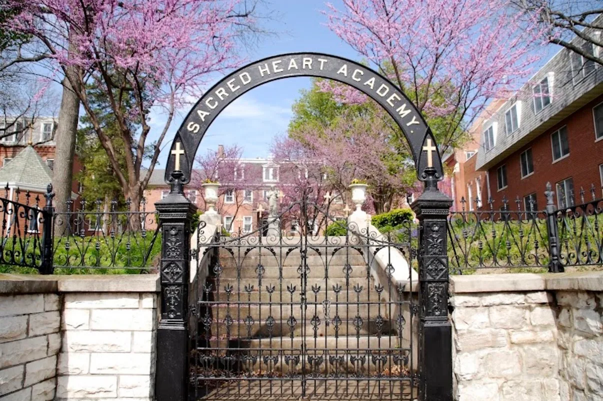 Academy of the Sacred Heart students participating in service learning