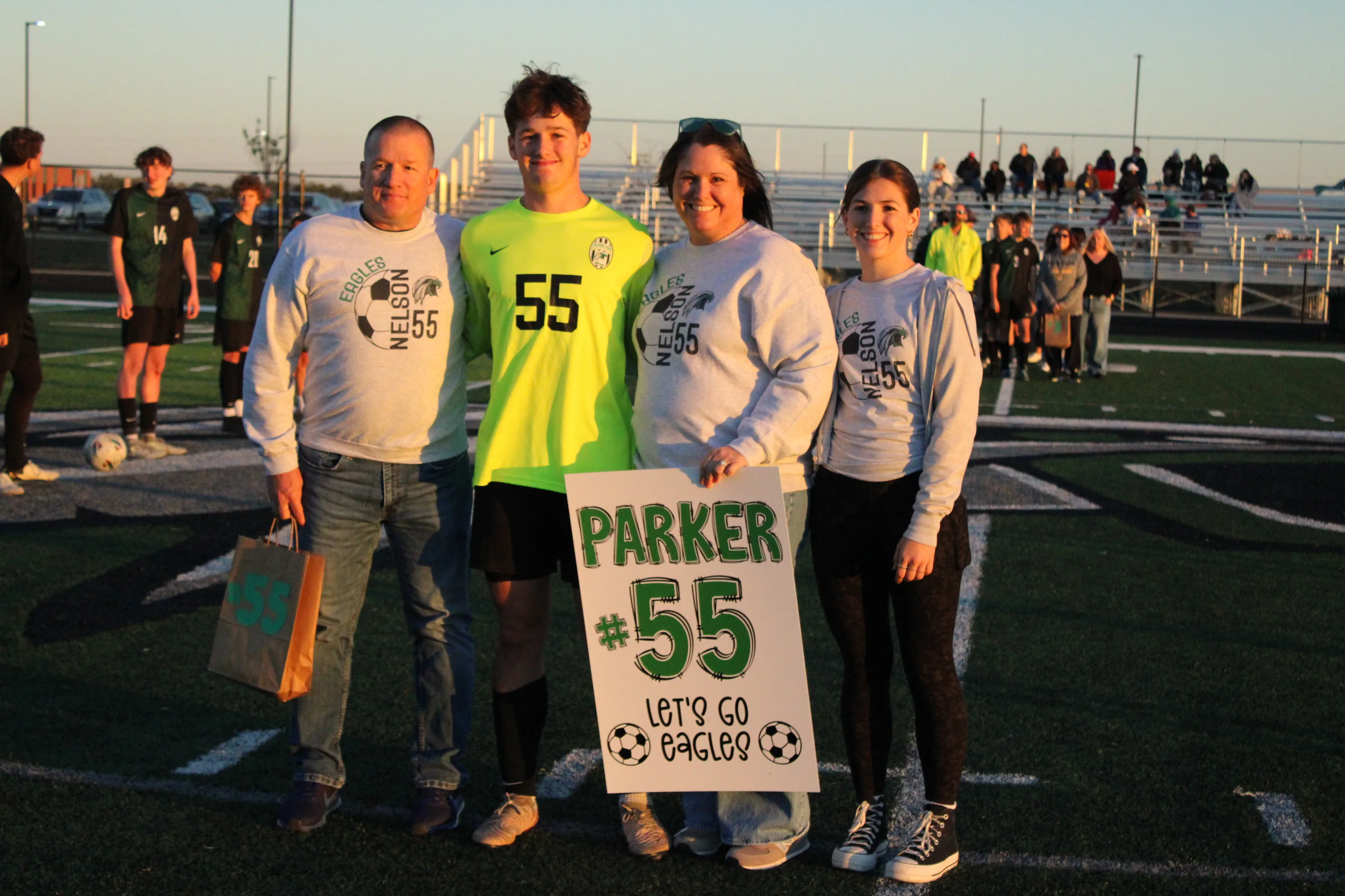 Parker Nelson with family
